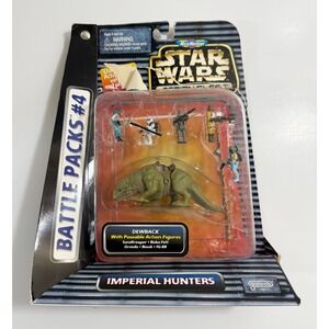 Galoob Star Wars Action Fleet Battle Pack 4 Dewback Imperial Hunters 1996 NIB
